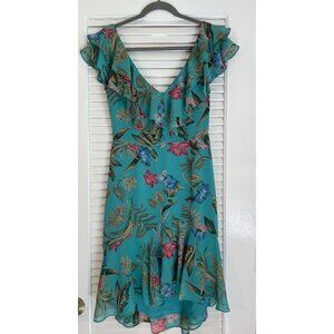 *NWT* Nordstrom WAYF Teal Tropical Dress Small